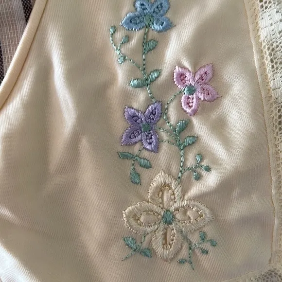 Vintage Shadowline 3 Piece Pajama and Robe  Set