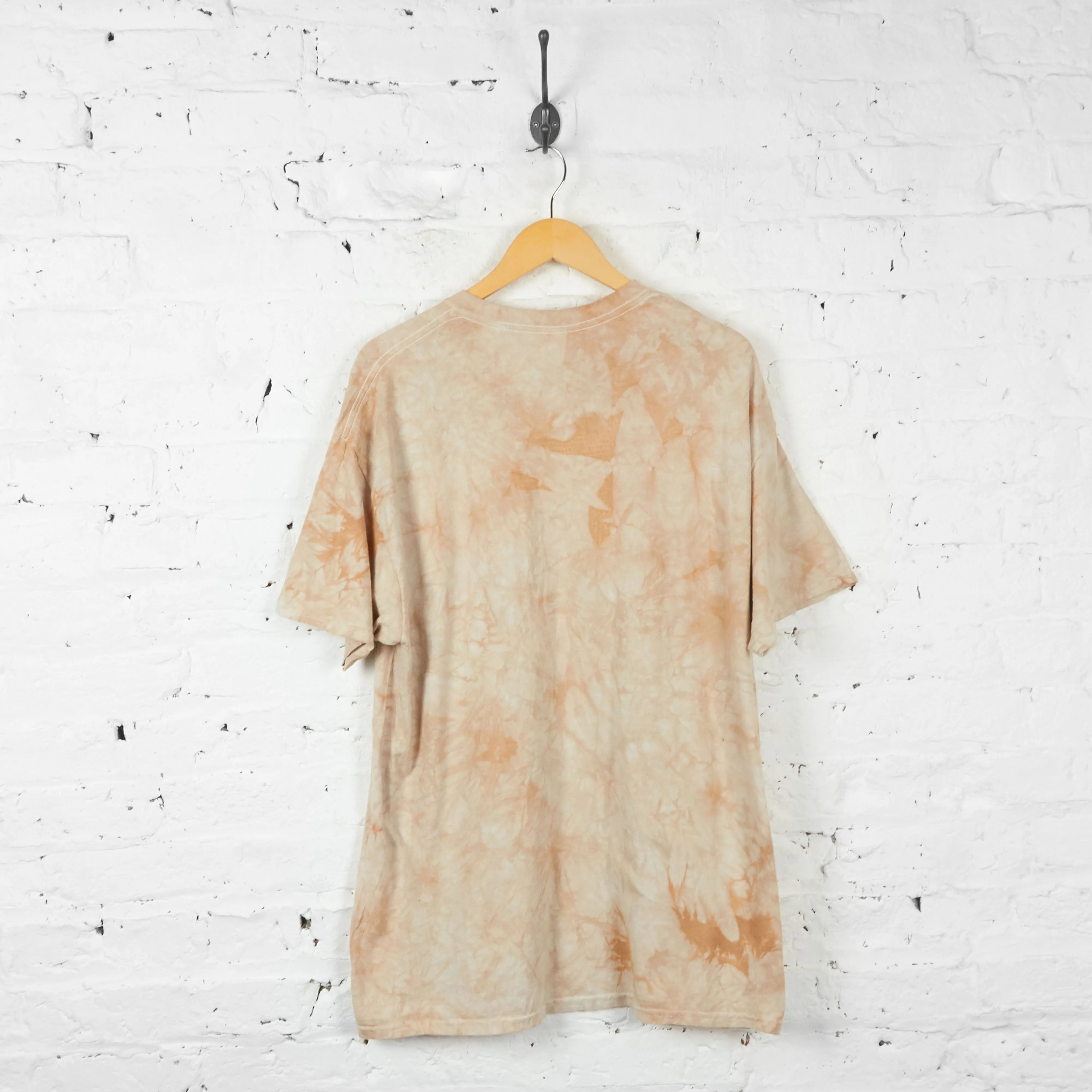 Vintage Tie Dye Dog T-shirt - Cream - XL