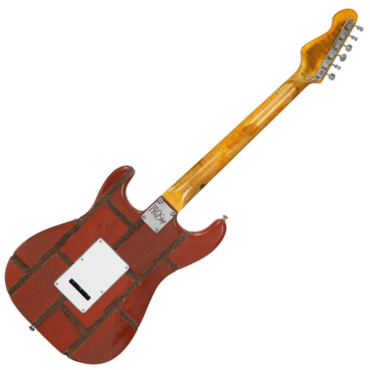 Vintage V6 ProShop Unique Electric Guitar ~ Brick Wall