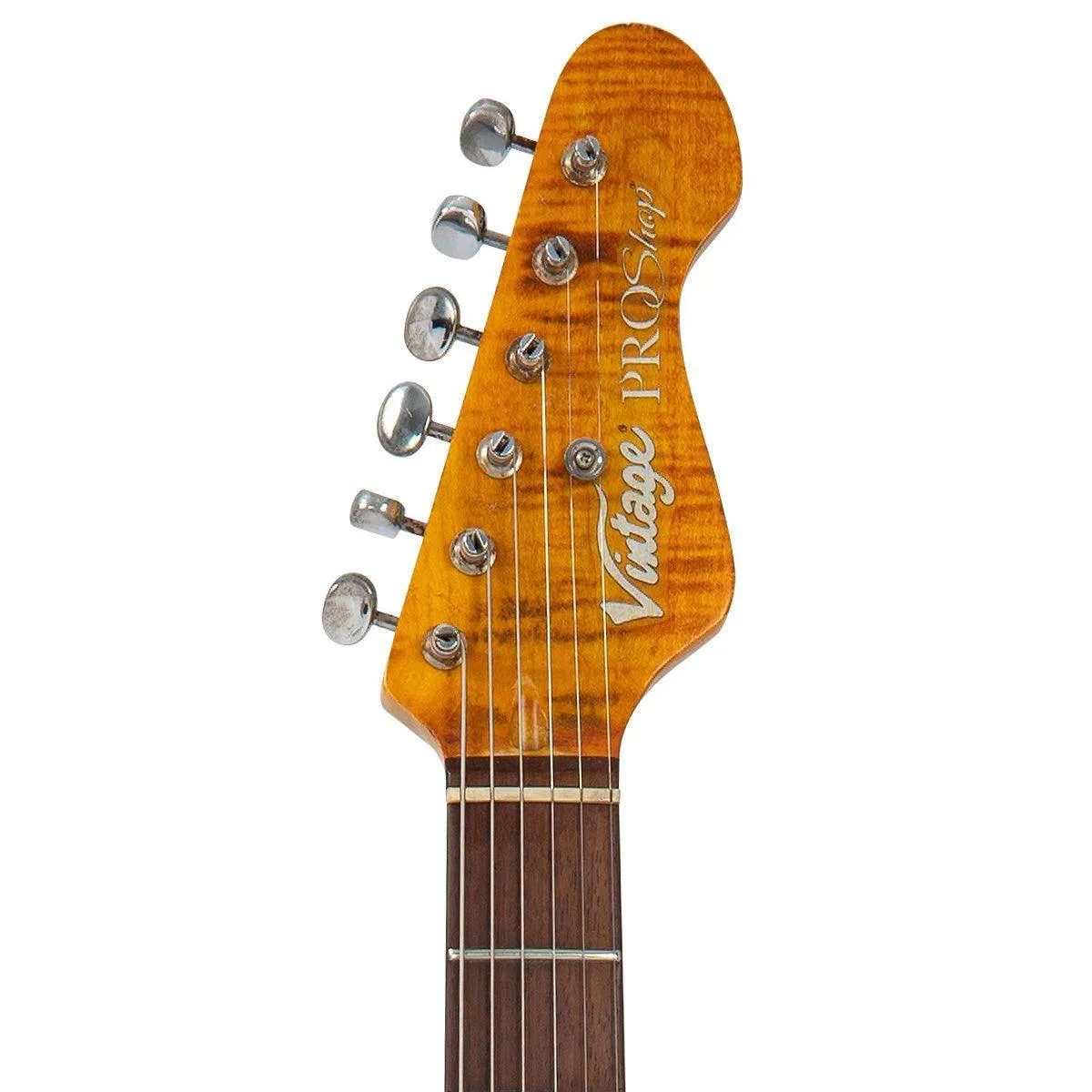 Vintage V6 ProShop Unique Electric Guitar ~ Brick Wall