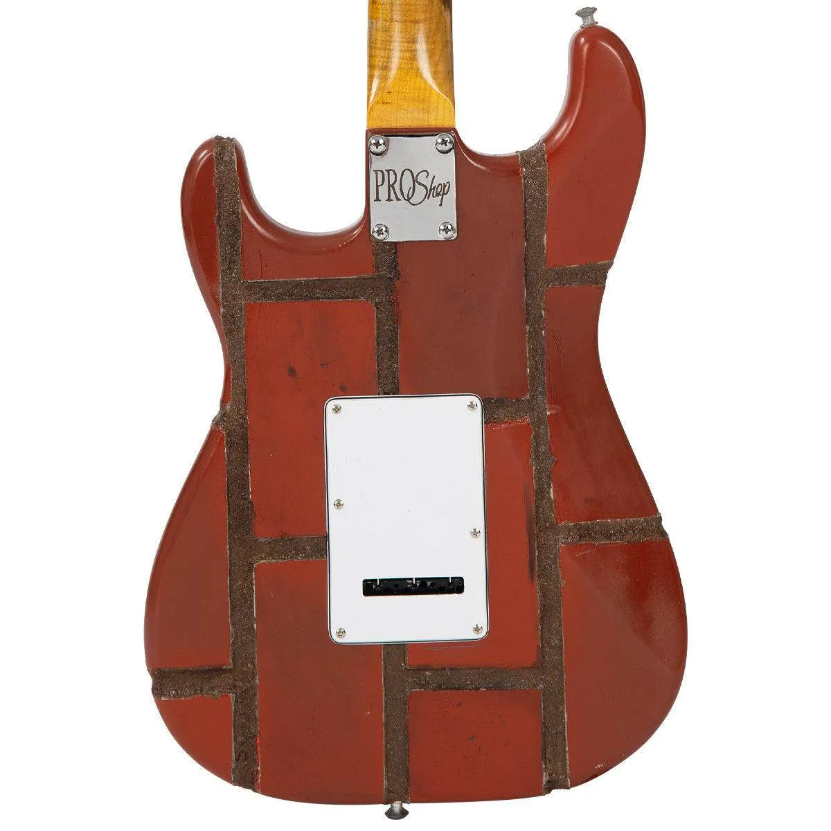 Vintage V6 ProShop Unique Electric Guitar ~ Brick Wall