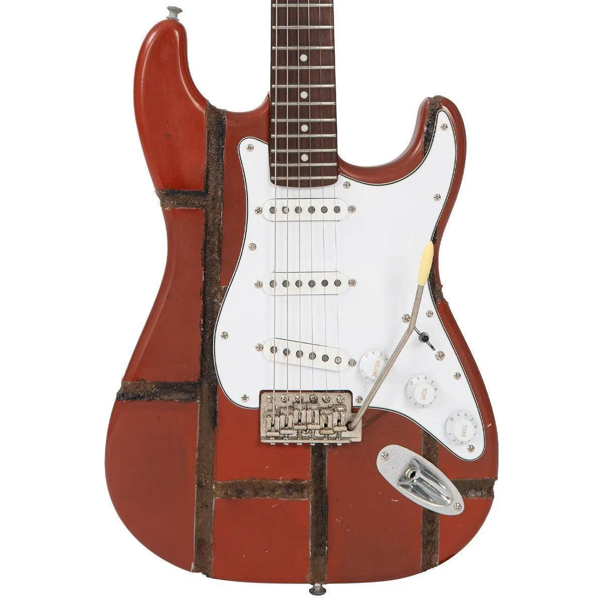 Vintage V6 ProShop Unique Electric Guitar ~ Brick Wall