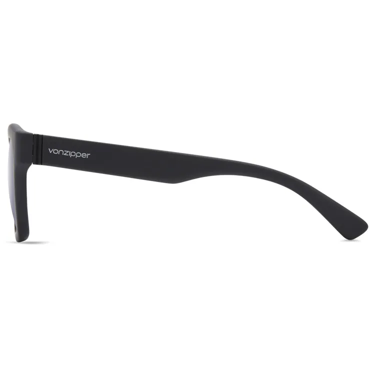 VonZipper Gabba Polarized Sunglasses - Black Satin/Vintage Gray
