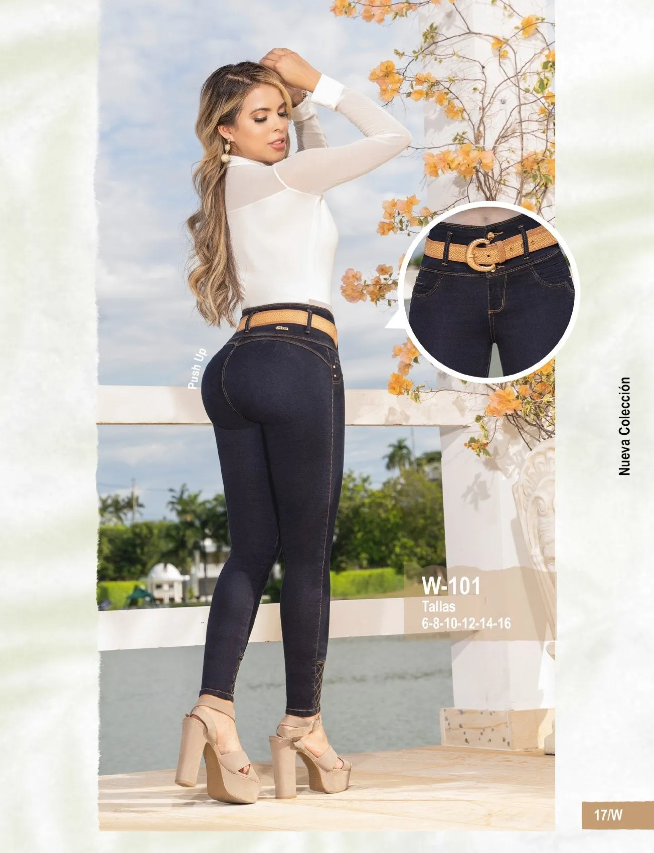 W-101 100% Authentic Colombian Push Up Jeans