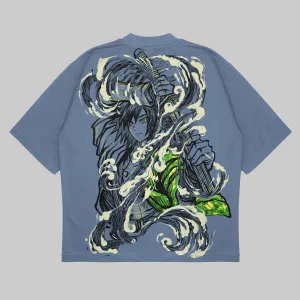 Water Pillar Oversized Shirt