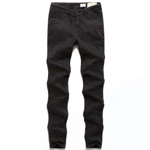 West Louis™ Black Denim Ripped Jeans