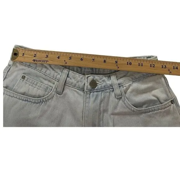 WeWoreWhat Distressed Rigid Denim Straight Leg Jeans Size 26 New