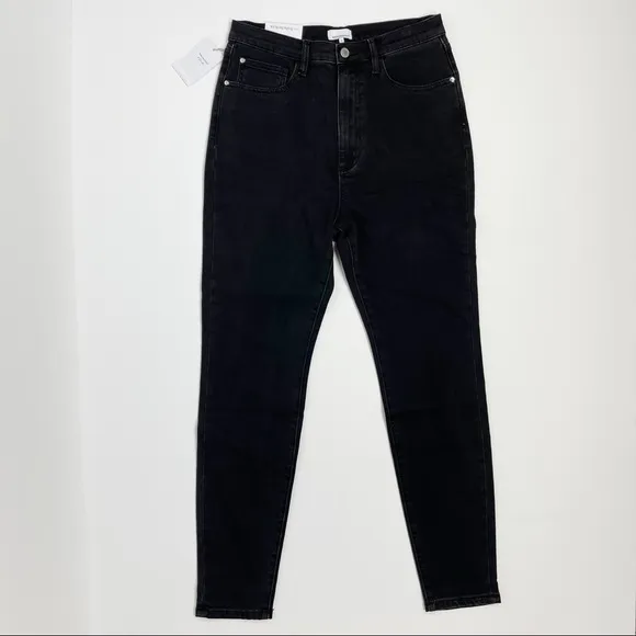 WeWoreWhat High Rise Skinny Black Jeans 29‎