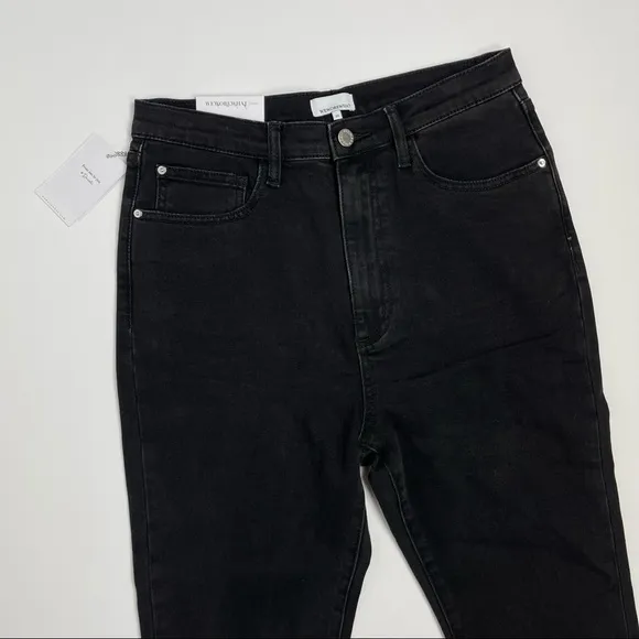 WeWoreWhat High Rise Skinny Black Jeans 29‎