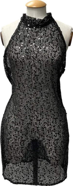 White Fox Black Ready For The Weekend Mini Dress UK L