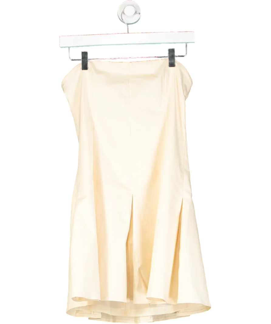 White Fox Cream Eternal Echoes Mini Dress UK L