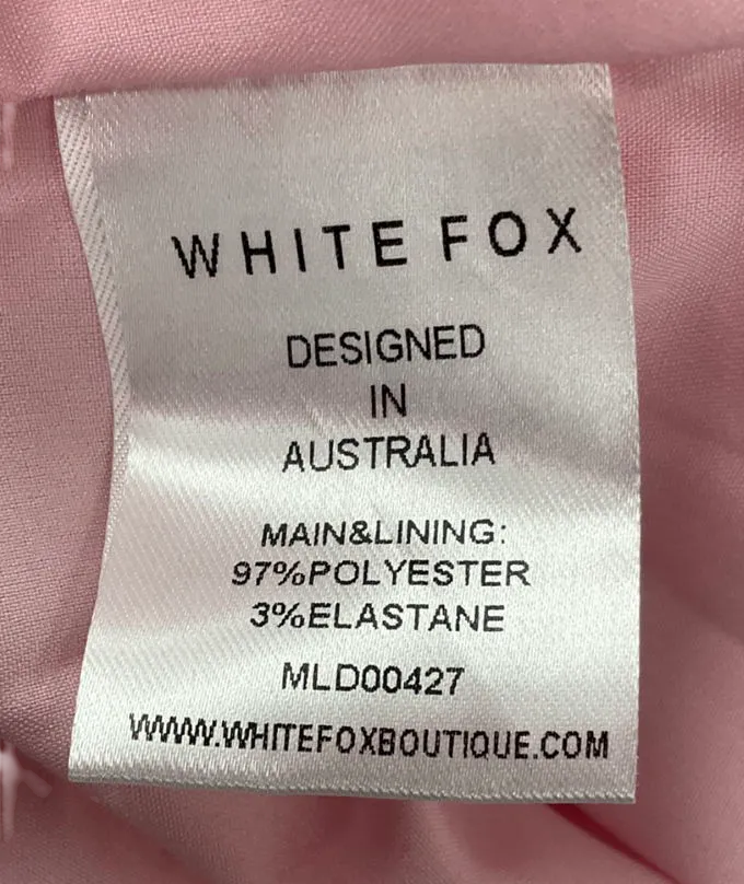 White Fox Pink Make Up My Mind Mini Dress Boysenberry Ripple UK L