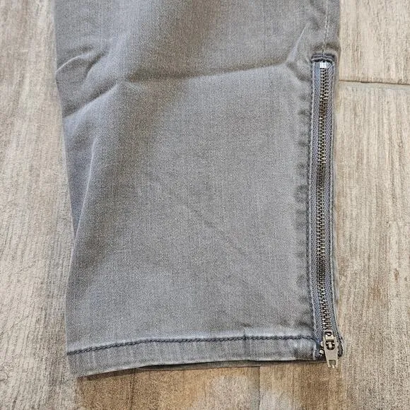 White House Black Market Jeans Womens Size 14 Lot of 2 Skimmer Skinny Leg Grey