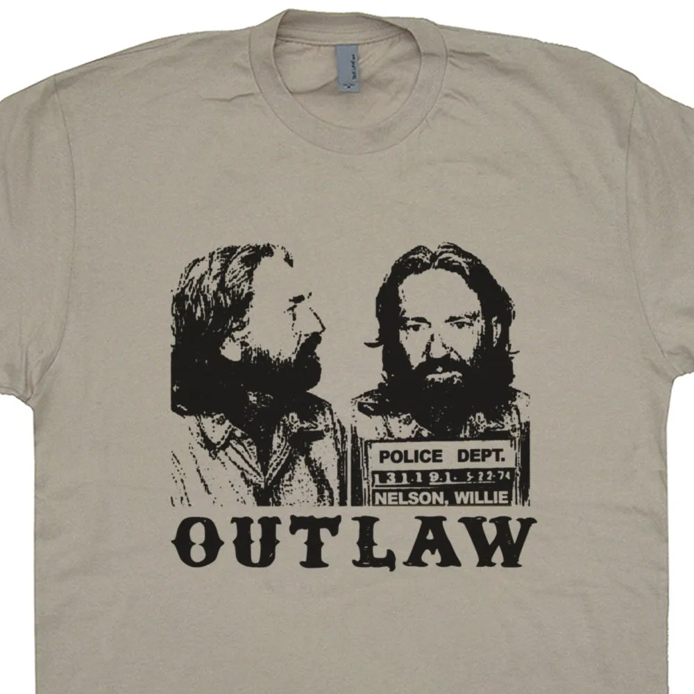 Willie Nelson T Shirt Willie Nelson Mugshot Shirts Vintage Outlaw Country Shirt Highwaymen Tee