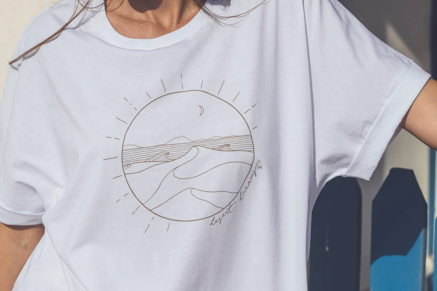 WOMEN ORGANIC DESERT DREAMS OVERSIZED T-SHIRT