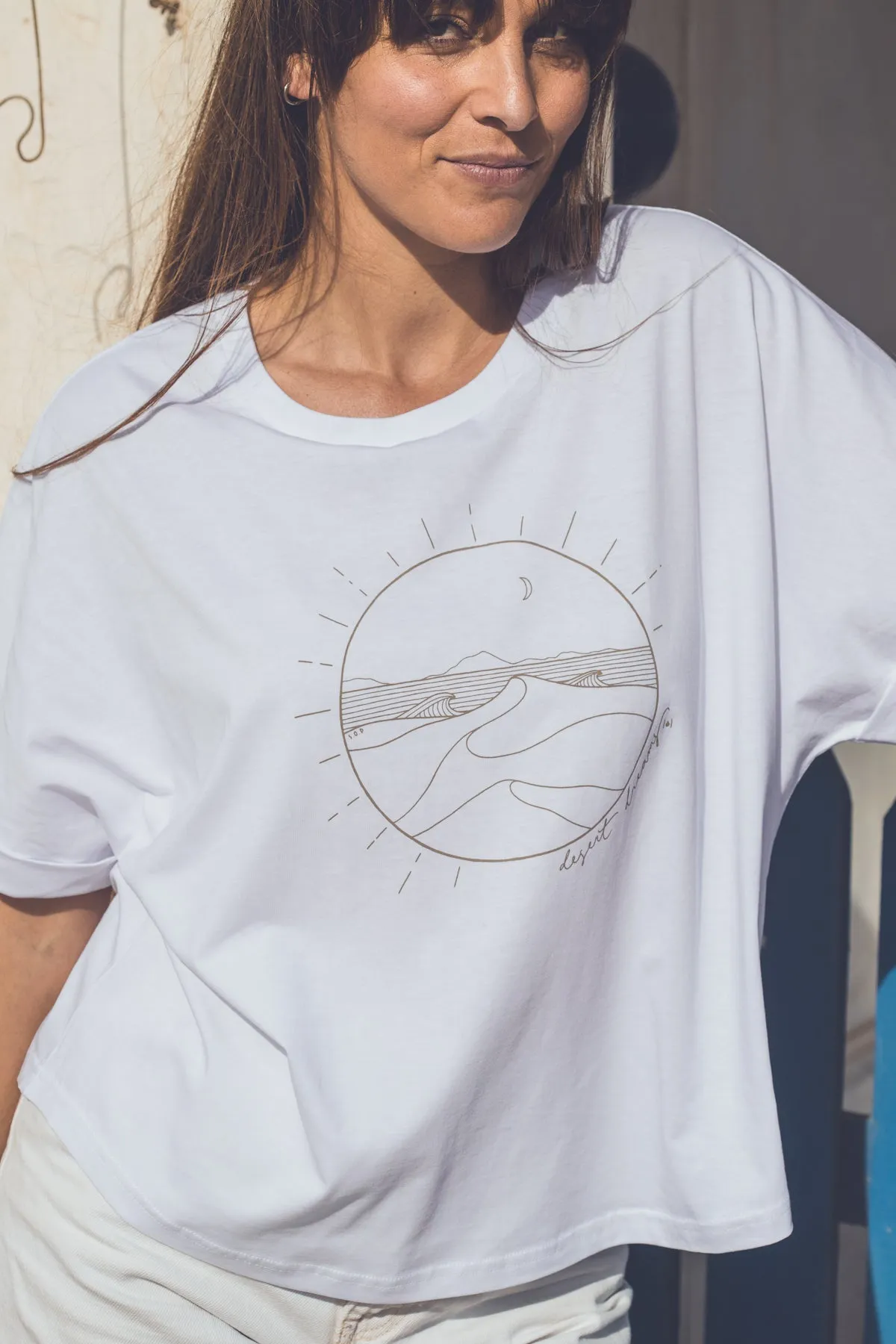 WOMEN ORGANIC DESERT DREAMS OVERSIZED T-SHIRT