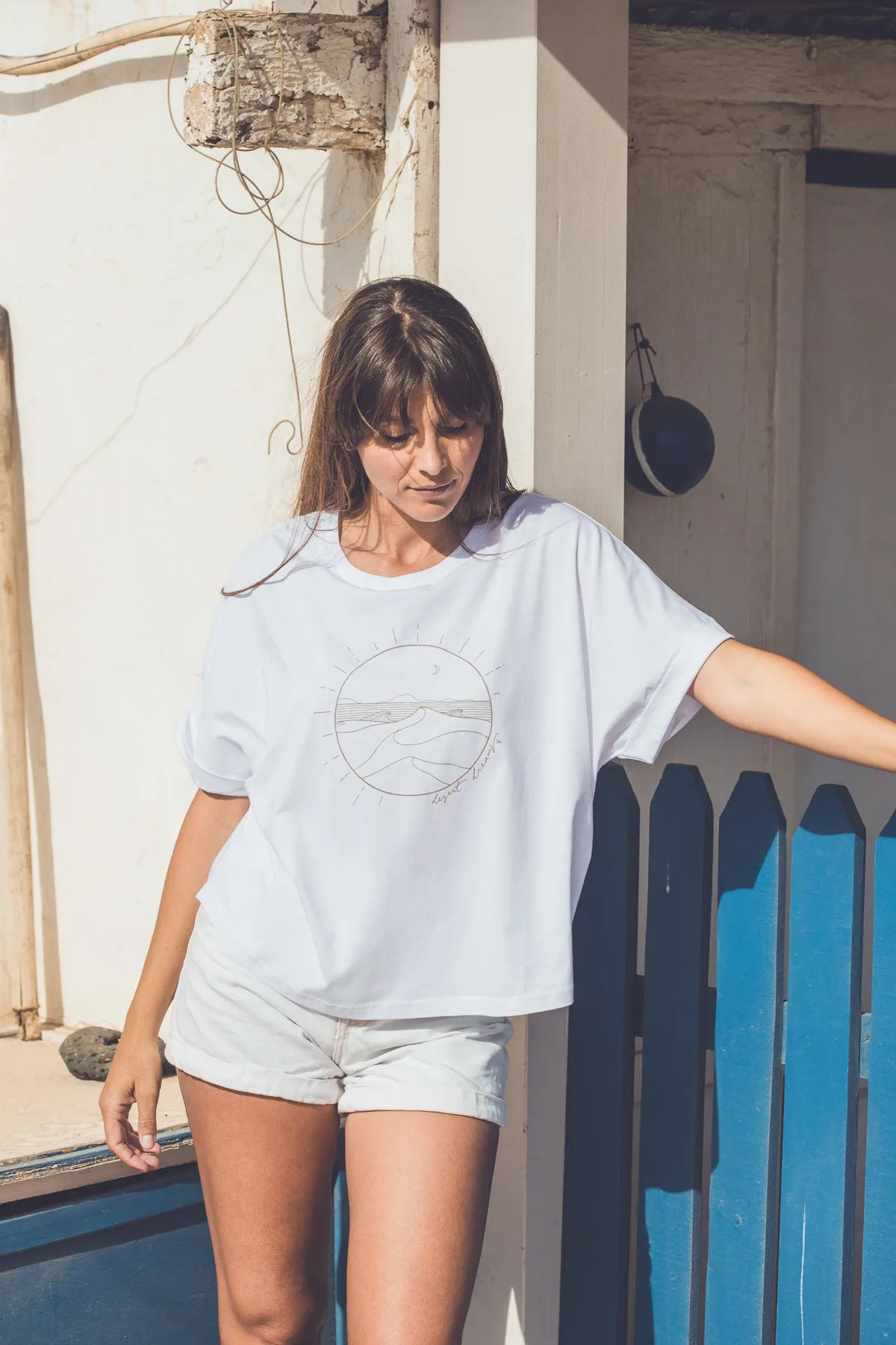 WOMEN ORGANIC DESERT DREAMS OVERSIZED T-SHIRT