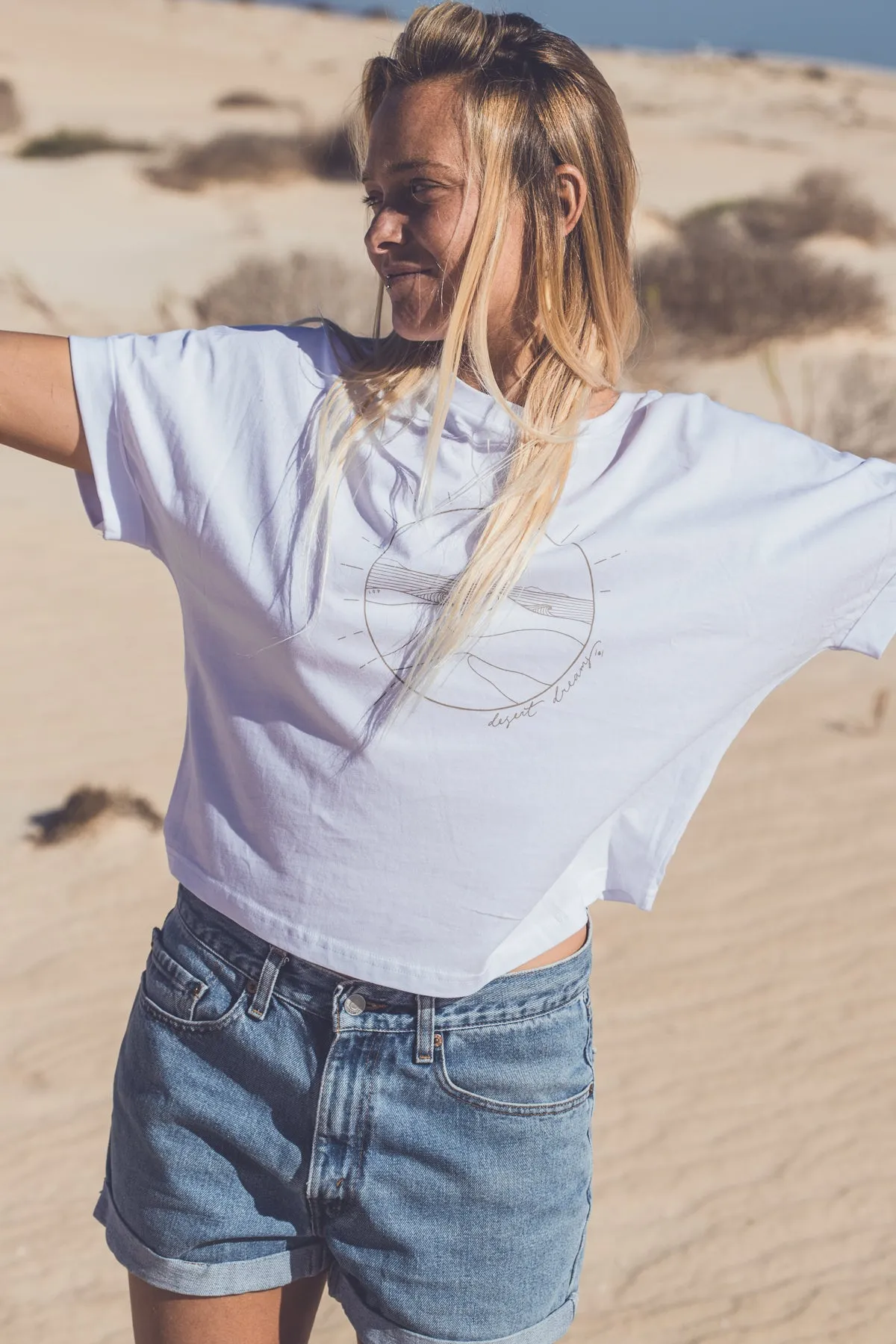 WOMEN ORGANIC DESERT DREAMS OVERSIZED T-SHIRT