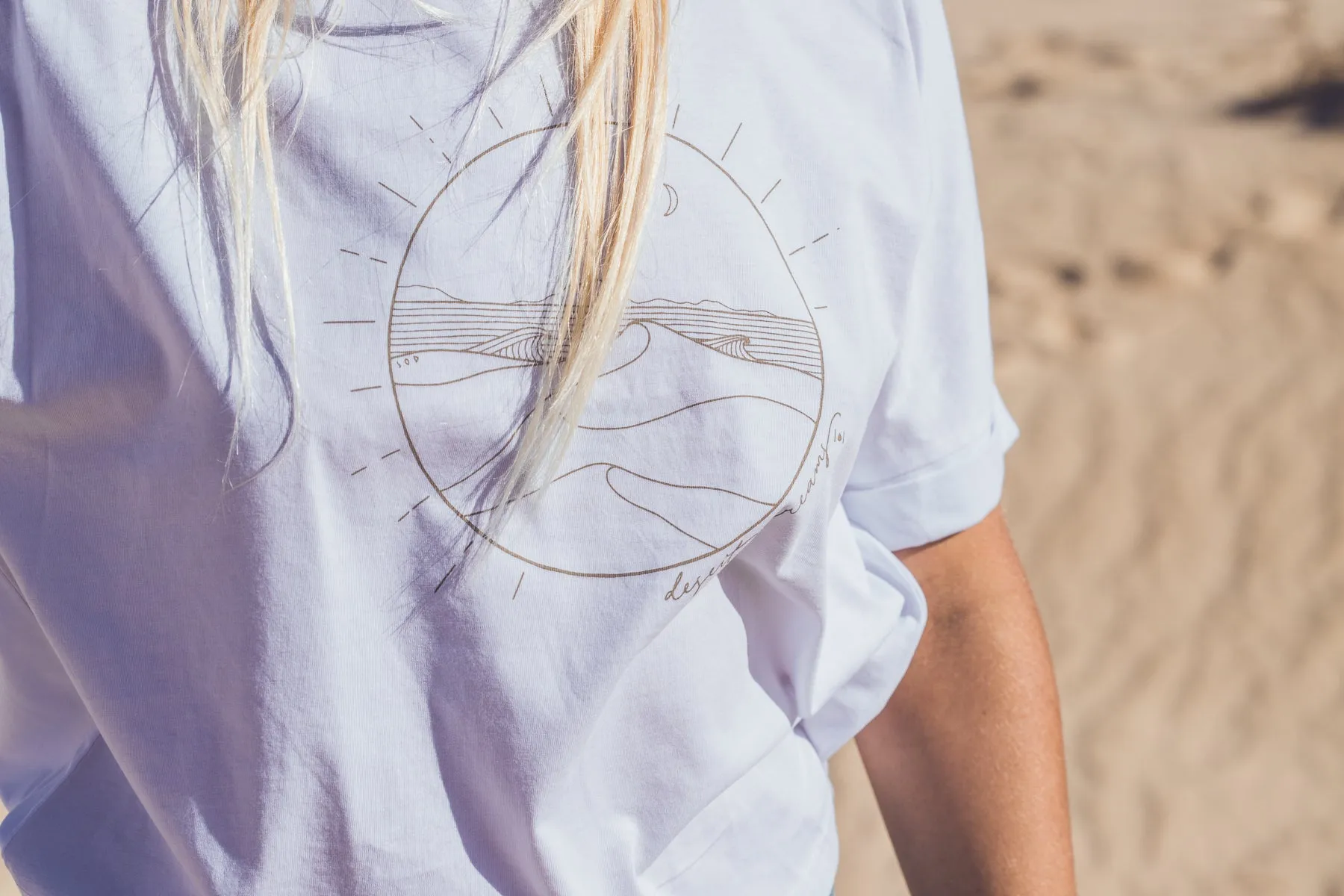 WOMEN ORGANIC DESERT DREAMS OVERSIZED T-SHIRT