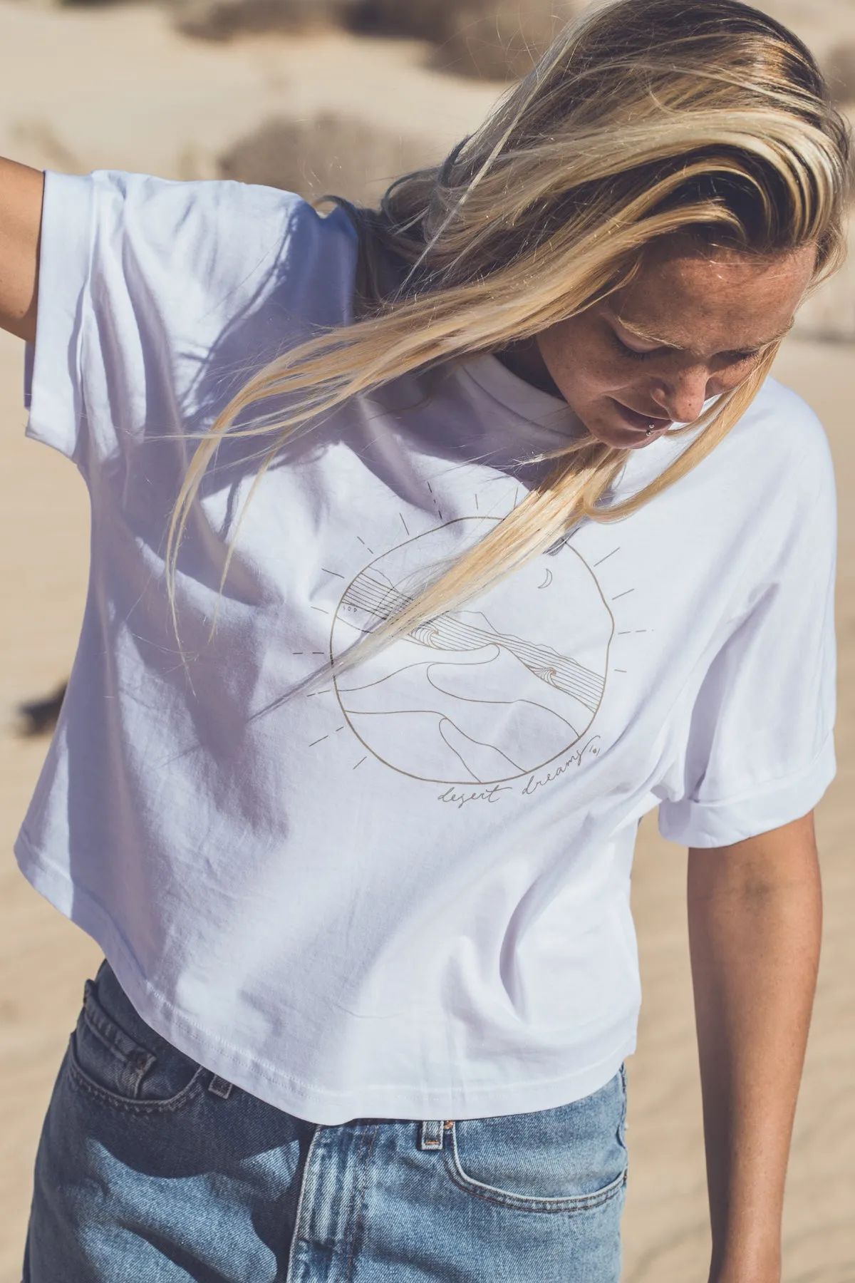 WOMEN ORGANIC DESERT DREAMS OVERSIZED T-SHIRT