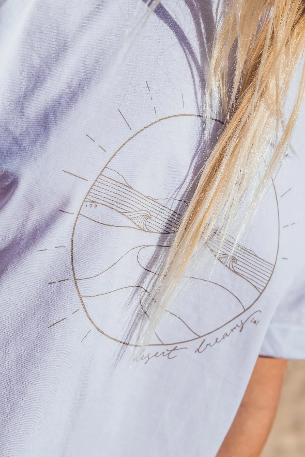 WOMEN ORGANIC DESERT DREAMS OVERSIZED T-SHIRT