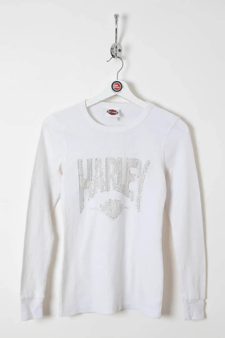 Women's Harley Davidson Diamante Waffle Top (S)