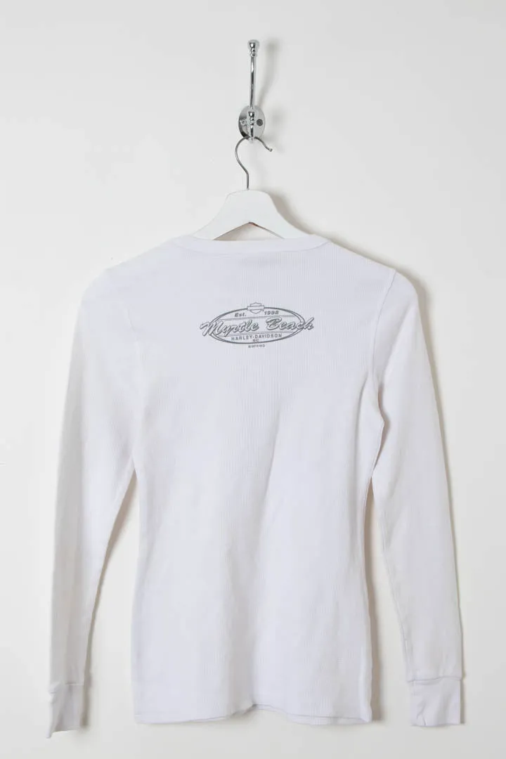 Women's Harley Davidson Diamante Waffle Top (S)