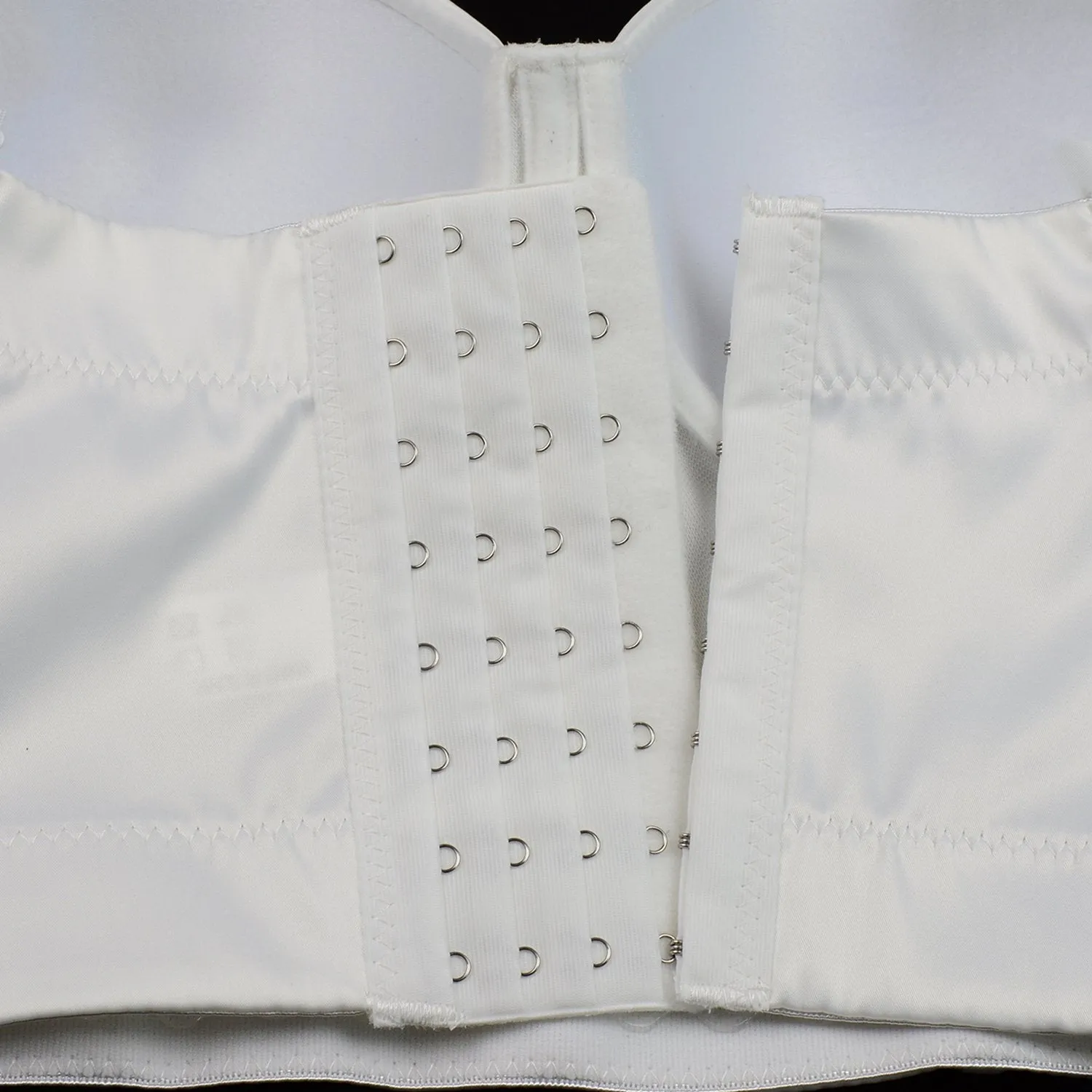 Women's Satin Bustier Crop Top with Gold Chain Shoulder Strap White
