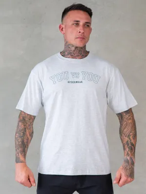 You vs You Oversized T-Shirt - Snow Marl