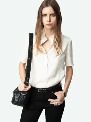 Zadig & Voltaire Topher Satin Blouse in Flake